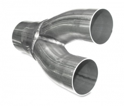 Výfuková nerezová Y redukce HJS délka 200mm - 1 x 60mm > 2 x 55mm