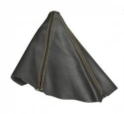 Manžeta na řadící páku Epman - PVC kůže se žlutým prošíváním