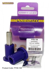 Powerflex univérzální silentblok 100 Series Top-Hat Bush - 21 x 31,5mm