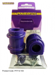 Silentbloky Powerflex Peugeot 106 Front Anti Roll Bar Mount Inner 20mm (3)