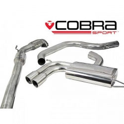 Turboback výfuk Cobra Sport Audi A3 8P 2.0 TFSI 2WD 3/5dv. (04-12) - verze bez rezonátoru a sport. katalyzátorem