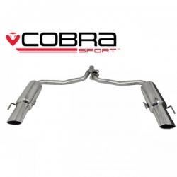 Zadní tlumič výfuku Cobra Sport Mercedes W204 C200/C220/C250 Diesel (07-13) - koncovky Twin