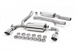 Catback výfuk Milltek Ford Focus Mk3 RS 2.3T EcoBoost 5-dv. Hatchback (16-) - verze s rezonátorem - koncovky leštěné (homologace)