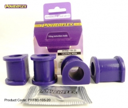 Silentbloky Powerflex Opel Corsa A (83-93) / Nova (83-93) Front Anti Roll Bar Mount 20mm (3)