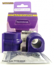 Silentbloky Powerflex Opel Calibra 4WD / Cavalier 4WD / Vectra A (89-95) Front Anti Roll Bar Mount 20mm (3)