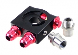 Adaptér pod olejový filtr ProRacing M20 x 1.5 + 3/4-16UNF s termostatem (D-10)