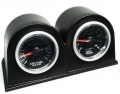 Držák na palubovku Depo Racing pro 2 přídavné budíky 60mm - černý