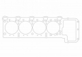 Těsnění pod hlavu Athena pro BMW E34 540i / E32 / E38 740i / E31 840i V8 M60 B40 (92-01) - vrtání 90,6mm / tloušťka 2mm - levé (měděné)