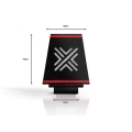 Univerzální sportovní filtr Pipercross výška 190mm x šířka 150mm - průměr 65mm (sportovní pěna)
