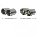 Turboback výfuk Cobra Sport Audi A3 8P 2.0 TFSI 2WD 3/5dv. (04-12) - verze s rezonátorem a sport. katalyzátorem