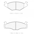 Brzdové destičky CL Brakes RC6 - 4021RC6