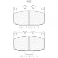 Brzdové destičky CL Brakes RC6 - 4136RC6