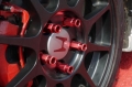 Kolové matice (štefty) D1 Spec závit M12 x 1.25 - červené