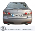 Catback výfuk Simons Mazda 6 MPS 2.3 Turbo 260PS (06-07)