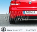 Catback výfuk Simons VW Golf 5 1.4TSi/1.8TFSi/2.0TFSi vč. GTi/ED30 (03-10) - homologace