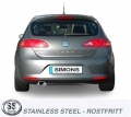 Catback výfuk Simons Seat Leon 1P 2.0TFSi/TSi vč. Cupra (05-12) - homologace