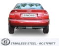 Catback výfuk Simons Audi A4 B5 FWD Sedan/Avant 2.4 165PS/2.8 193PS (96-00) - homologace