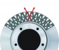 Brzdové kotouče DBA na Nissan 350Z 3.5 V6 (Track model) Brembo dvoupístové brzdiče (03-) - přední DBA44600