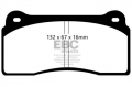 Zadní brzdové destičky EBC Bluestuff na Nissan GT-R R35 3.8 Twin Turbo 570PS (16-)
