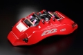 Přední brzdový kit D2 Racing pro Honda Civic EK (orig. kotouč 240mm) (96-00), 8-pístkové brzdiče verze Sport, pevné kotouče 356x32mm
