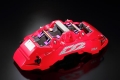 Přední brzdový kit D2 Racing pro Ferrari F430 mimo modelů s CCM brzdami (04-09), 8-pístkové brzdiče, plovoucí kotouče 421x36mm