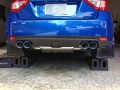 Catback výfuk Invidia typ Q300 pro Subaru Impreza GV WRX/STi (11-13) - homologace (titan look koncovky)