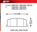 Brzdové destičky přední Hawk Toyota Starlet 1.3 N/A EP91 (96-99)