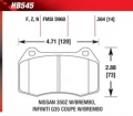 Brzdové destičky přední Hawk Nissan 350Z 3.5 (03-)