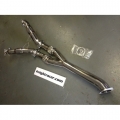 Downpipes se sportovními katalyzátory včetně Y pipe Knight Racer Nissan GT-R R35