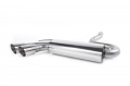 Downpipe back Milltek Audi Coupe UR Quattro 10v Turbo (81-89) - verze s rezonátorem - koncovka leštěná