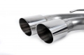 Downpipe back Milltek Audi Coupe UR Quattro 10v Turbo (89-91) - verze s rezonátorem - koncovka leštěná