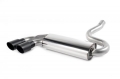 Downpipe back Milltek Audi Coupe UR Quattro 10v Turbo (81-89) - verze bez rezonátoru - koncovka černá