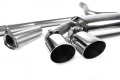 Downpipe back Milltek Audi Coupe UR Quattro 10v Turbo (81-89) - verze bez rezonátoru - koncovka leštěná