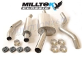 Manifold back výfuk Milltek VW Golf 1 GTi (76-83) - verze s rezonátorem - OEM svody