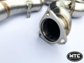 Downpipes s náhradami katalyzátorů MTC Motorsport Audi RS6 C7/C7.5 4G Avant 4.0 TFSI V8 (13-18) - 76mm