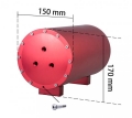 Tlaková nádoba na stlačený vzduch ProRacing pro vzduchový podvozek - 7l