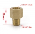 Redukční fitinka 1/8"-BSP samec - 1/8"-NPT samice