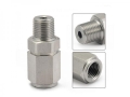 Propojovací adaptér rovný D-03 (AN3) 3/8"x24-UNF - 1/8"-NPT - samice/samec - nerezový