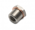 Redukční adaptér na lambda sondu M18 x 1,5mm na M12 x 1,25 - nerezová ocel
