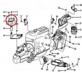 Držák motoru levý Vibra-Technics Citroen Saxo - silniční