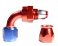Fitinka koleno 90° D-06 (AN6) 9/16"x18-UNF - teflonová PTFE hadice