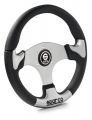 Volant Sparco Helios P222 345mm - černý/stříbrný - PU