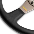 Volant Momo Tuner 350mm - černý/antracit - kůže (homologace)