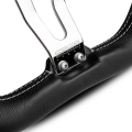 Volant Momo Trek R 350mm - černý/stříbrný - kůže (homologace)
