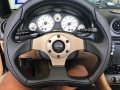 Volant Momo Eagle 350mm - černý/stříbrný - kůže