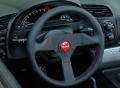 Volant Momo Montecarlo 350mm - černý/červený - kůže