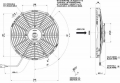 Vysoce výkonný ventilátor Spal - sací, průměr 305mm