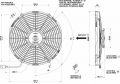 Vysoce výkonný ventilátor Spal - tlačný, průměr 330mm