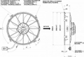 Vysoce výkonný ventilátor Spal - sací, průměr 305mm