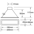 Přívod vzduchu Sandtler 205 x 66mm - průměr 51mm